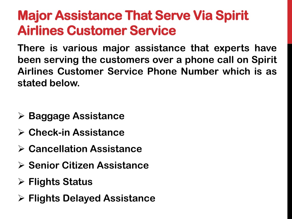 PPT Spirit Airlines Customer Service PowerPoint Presentation, free