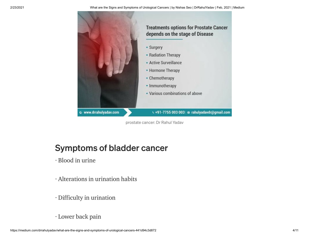 Ppt What Are The Signs And Symptoms Of Urological Cancers Powerpoint