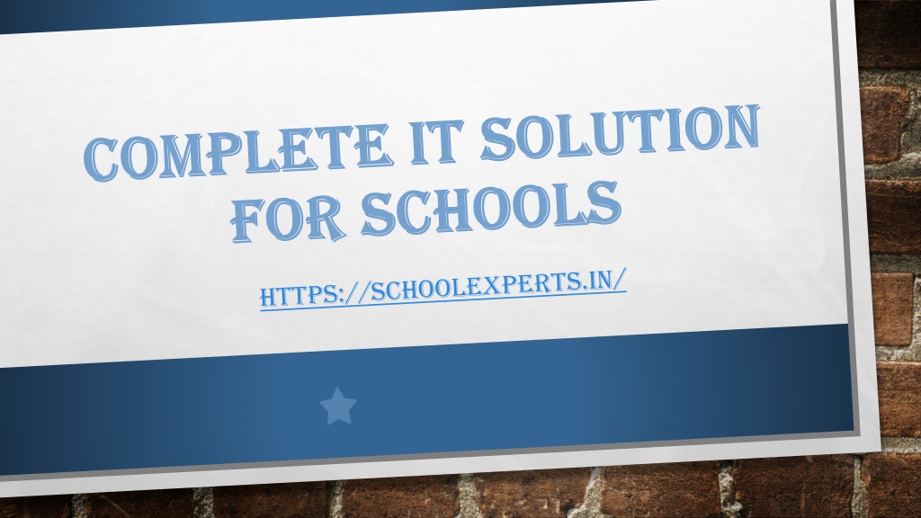 PPT - Complete IT Solution For Schools PowerPoint Presentation, Free ...