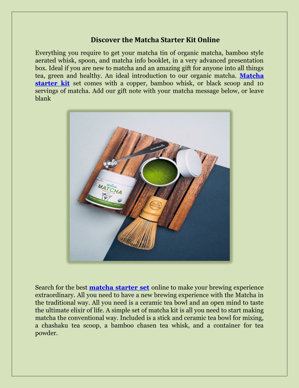 PPT - Discover the Matcha Starter Kit Online PowerPoint Presentation ...