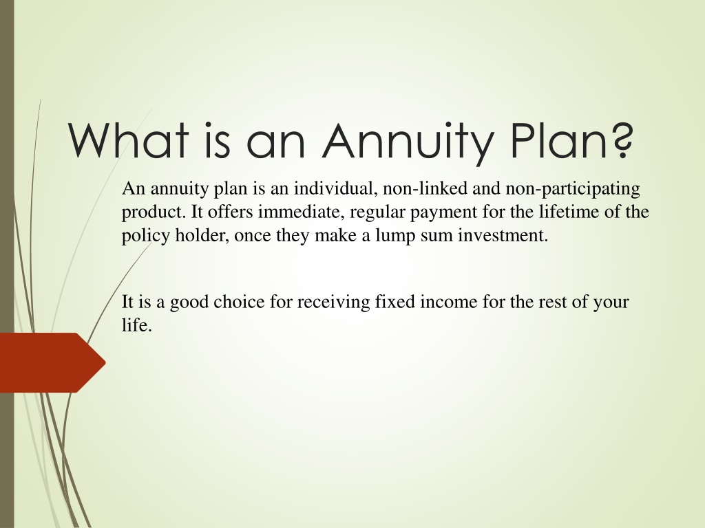 Ppt A Guide On Annuity Plan Powerpoint Presentation Free Download Id10371621