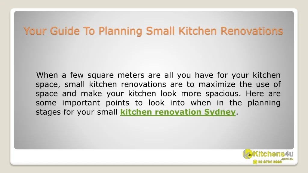 PPT - kitchen Renovation Sydney PowerPoint Presentation, free download ...