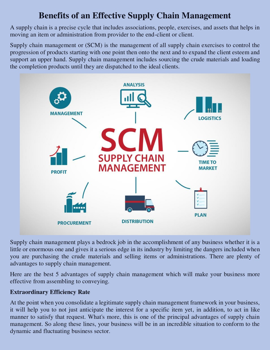 PPT - Benefits of an Effective Supply Chain Management PowerPoint ...