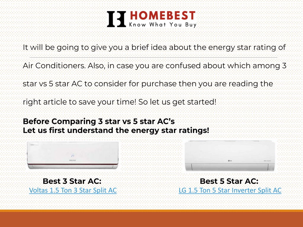 PPT - Different Between 3 star vs 5 star AC PowerPoint Presentation ...