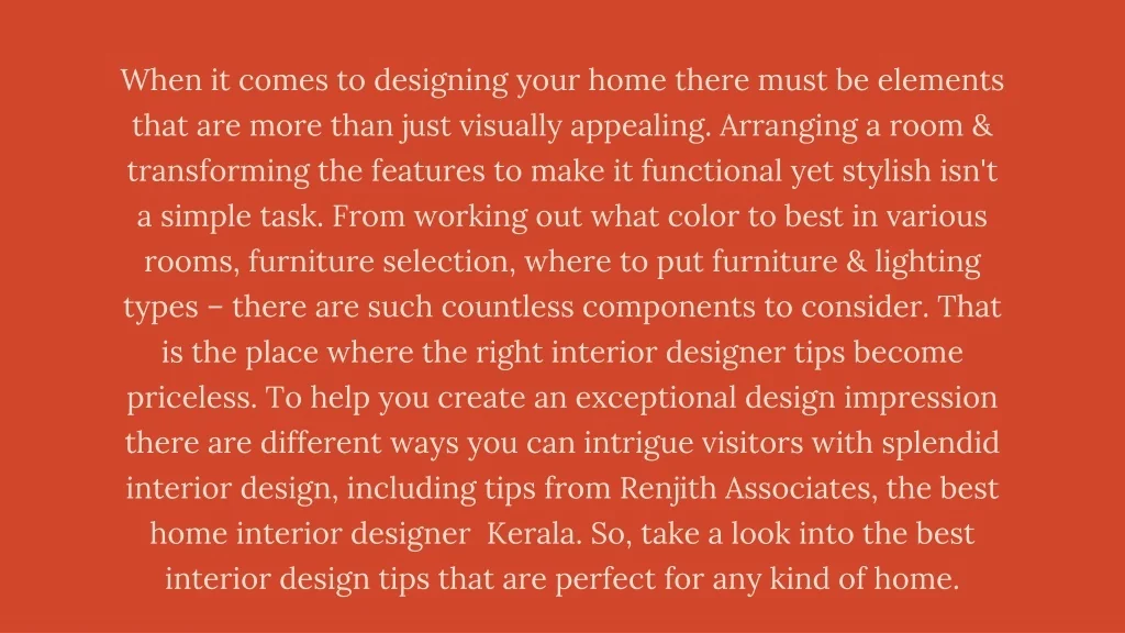 PPT - Best Interior Design Tips Perfect for Any Home PowerPoint ...