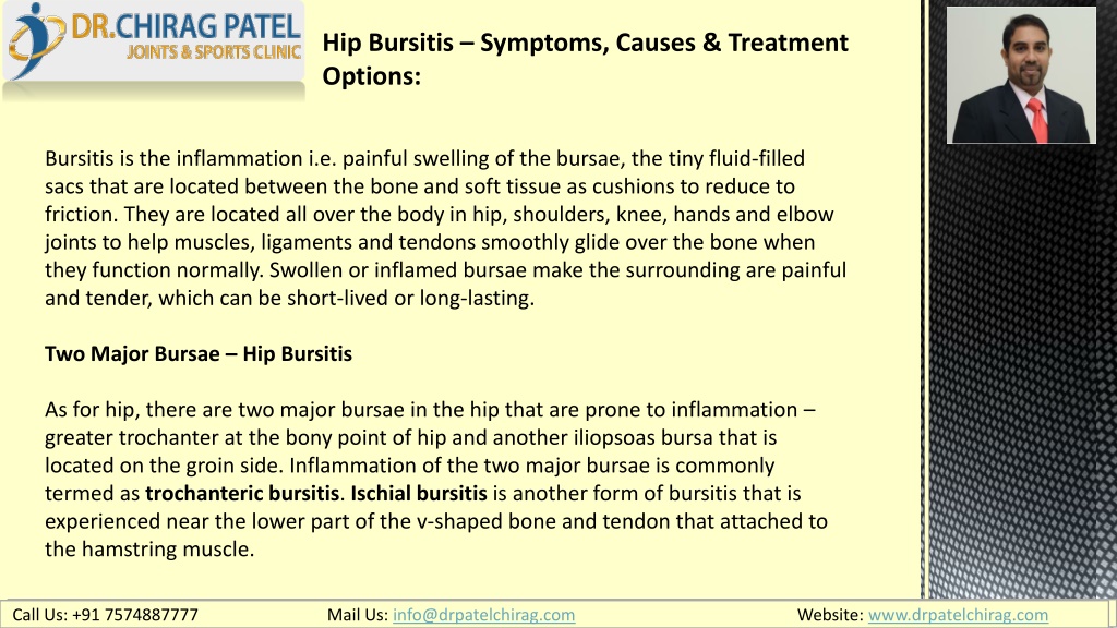 Ppt Hip Bursitis Symptoms Causes And Treatment Options Drchirag Patel Powerpoint