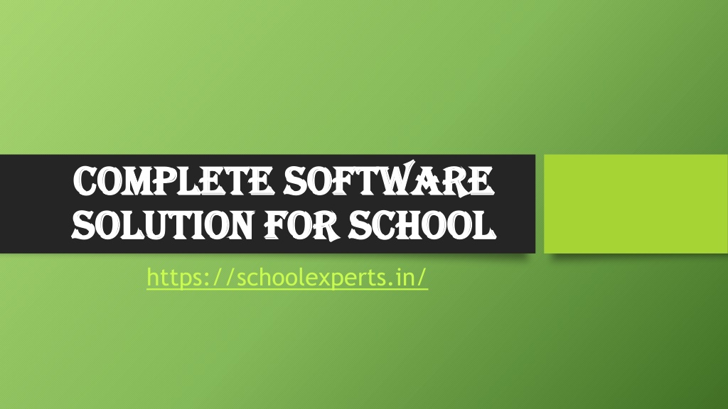 PPT - Complete Software Solution for school PowerPoint Presentation ...