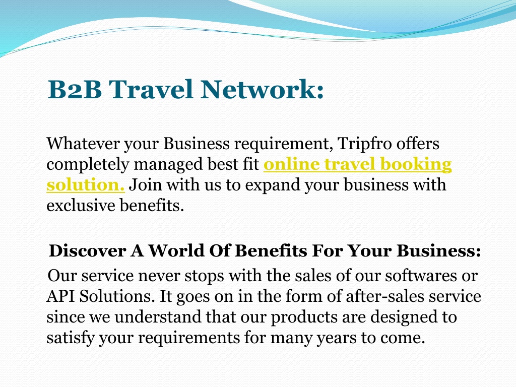 PPT - B2B Travel Network PowerPoint Presentation, Free Download - ID ...