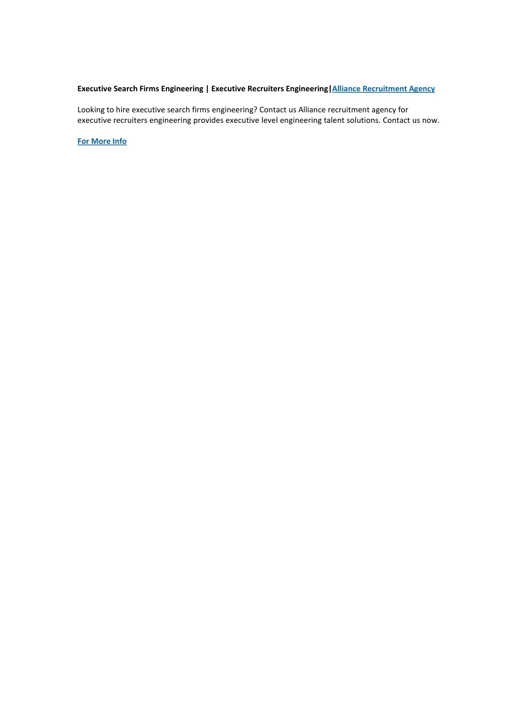 PPT - Executive Search Firms Engineering | Executive Recruiters ...