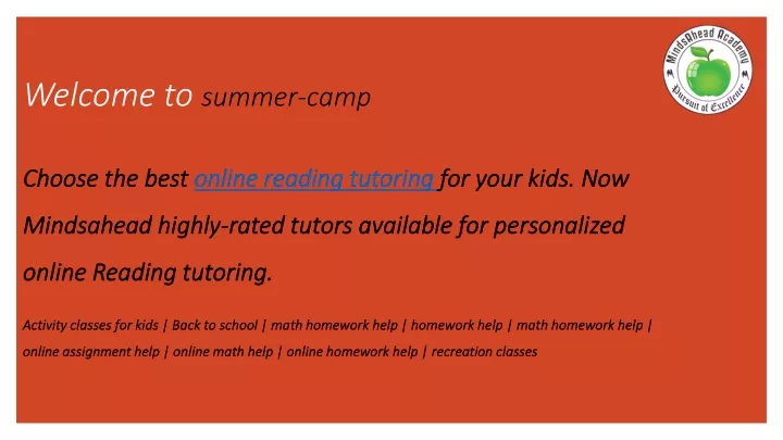 welcome to summer camp n.