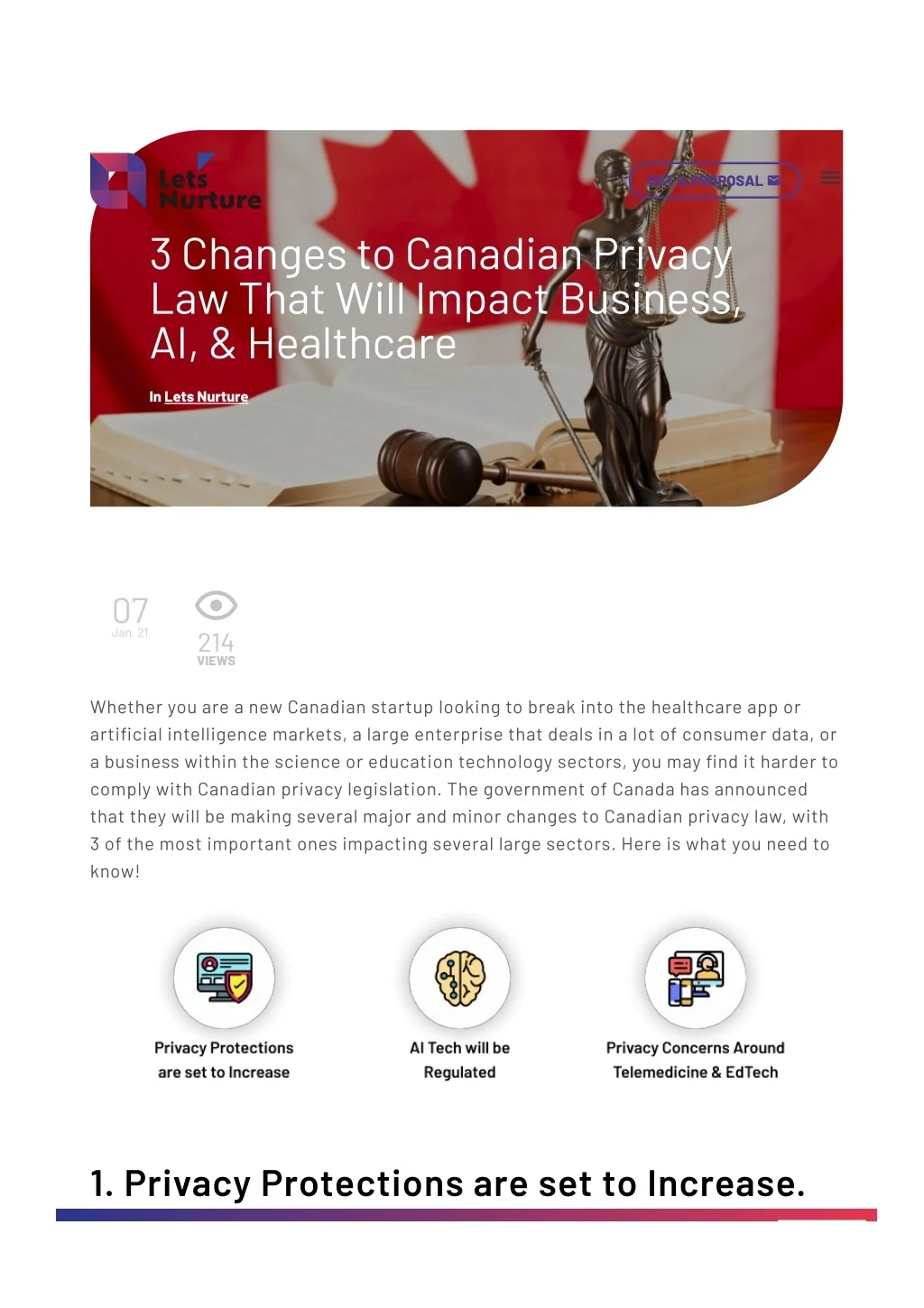 PPT - https://www.letsnurture.ca/blog/3-changes-to-canadian-privacy-law ...