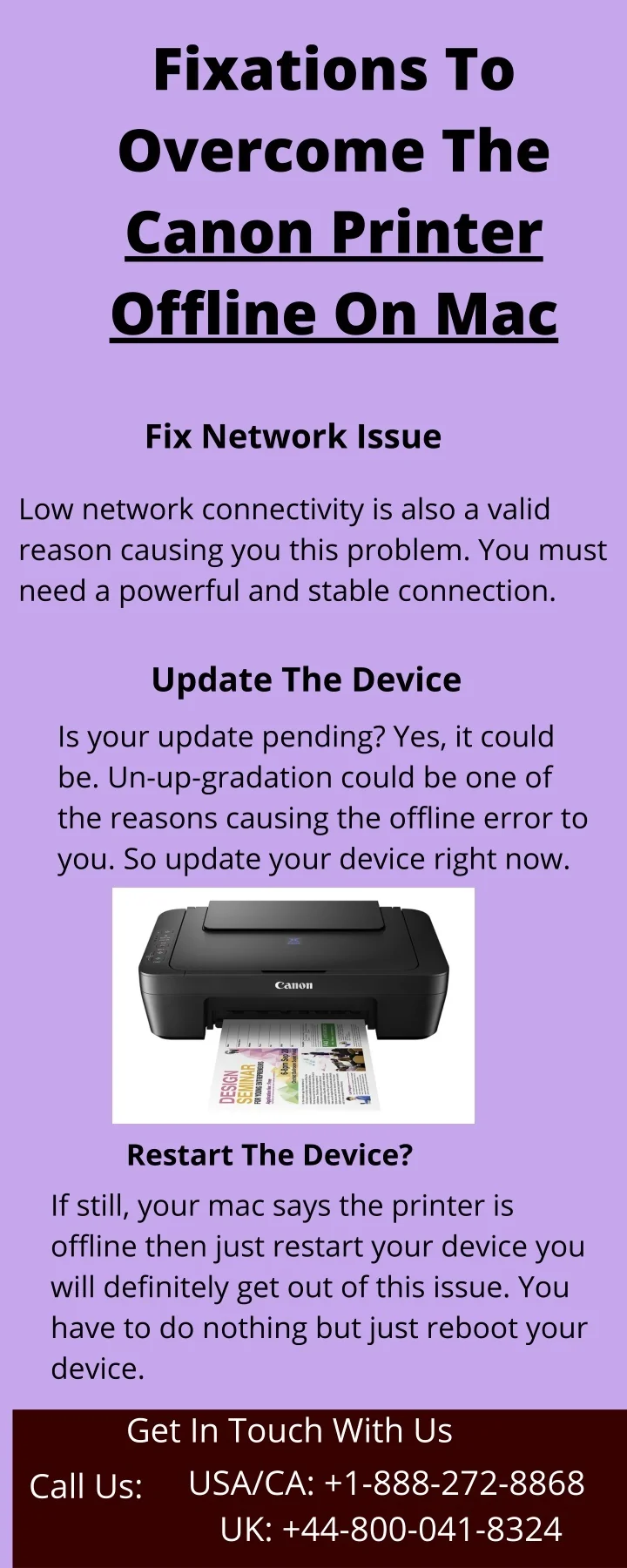 printer offline macbook