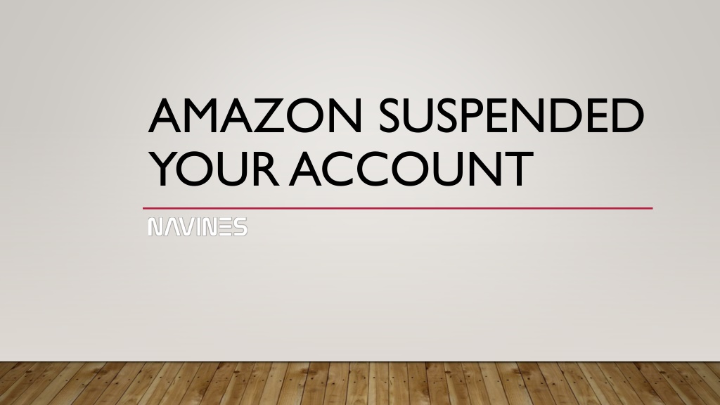 PPT - Recover Amazon Suspended Your Account - Navines PowerPoint ...