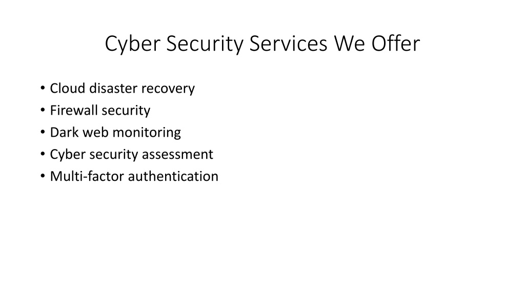 Ppt Cyber Security Services Powerpoint Presentation Free Download Id 10418491