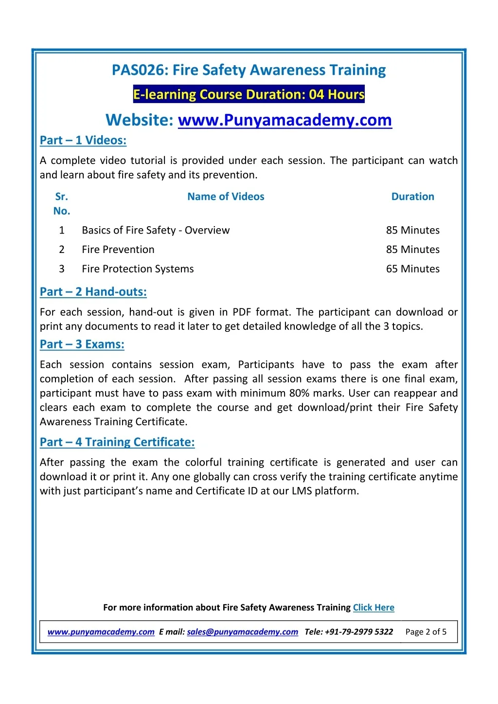 PPT - Online Fire Safety Awareness Training PowerPoint Presentation ...