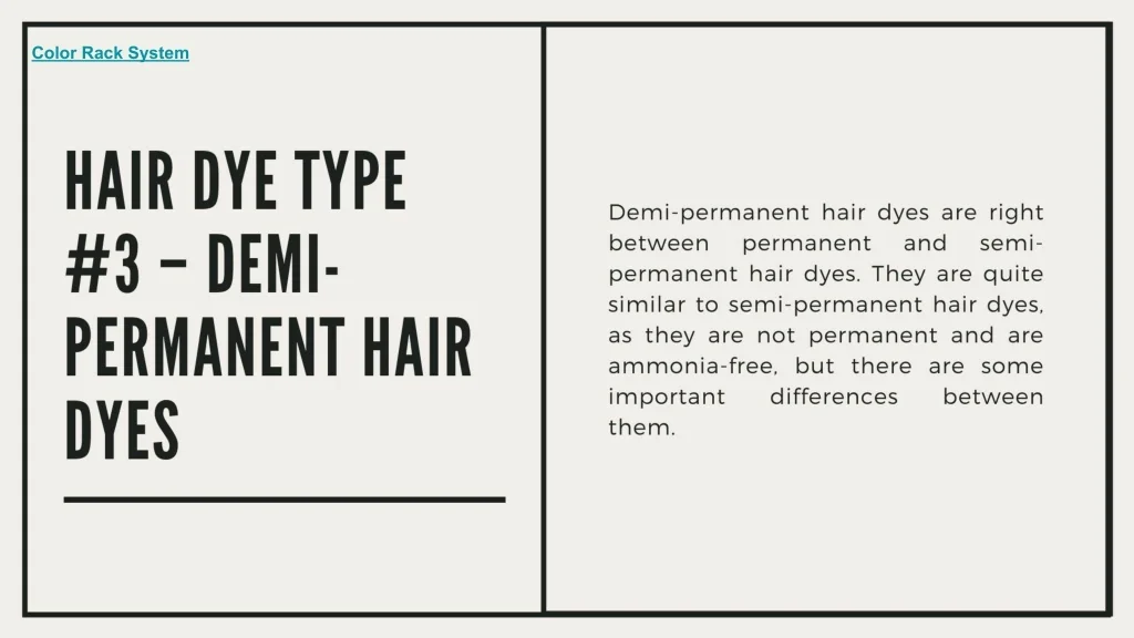 PPT - The Ultimate Guide to Different Types of Hair Dye - EZ RACK USA ...