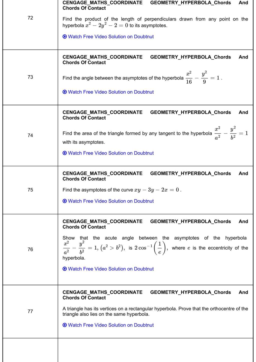 PPT - Cengage Maths Solutions Hyperbola - Coordinate Geometry ...