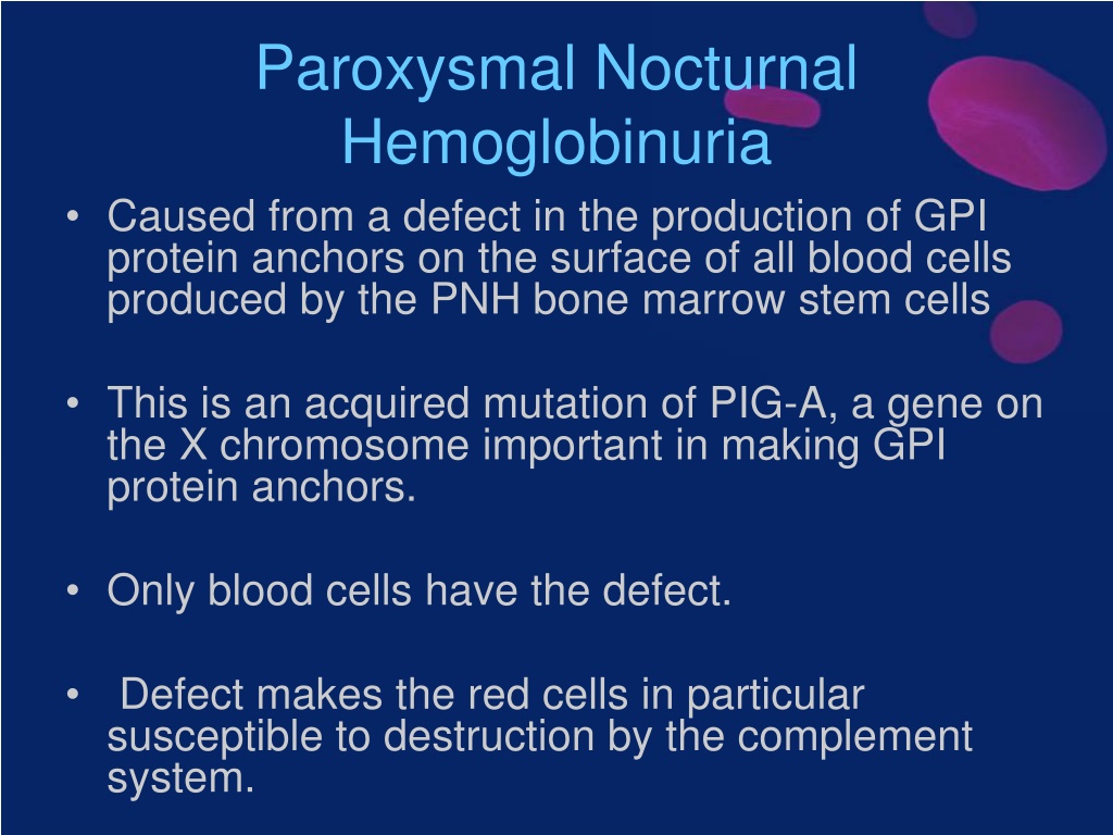 PPT - Paroxysmal Nocturnal Hemoglobinuria PowerPoint Presentation, Free ...