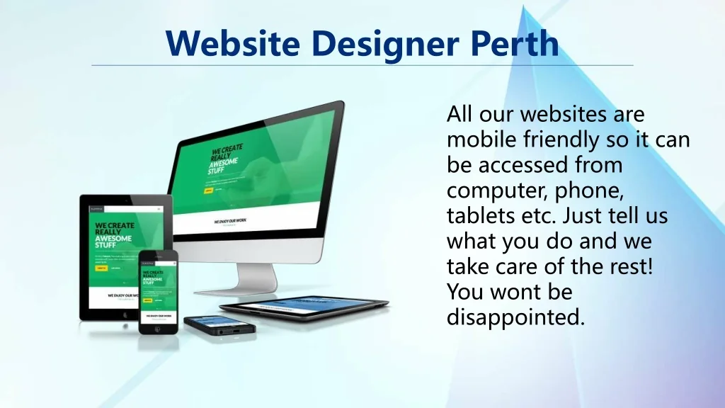 Web Design Perth PPT - Web Designing Company Perth PowerPoint Presentation, free ...