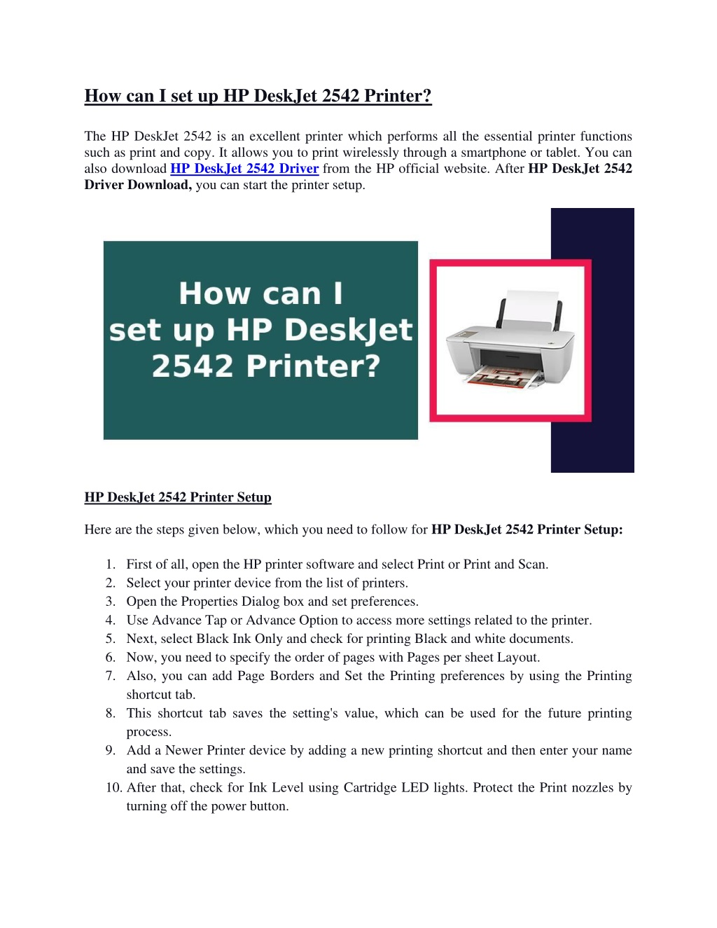 Ppt How Can I Set Up Hp Deskjet Printer Powerpoint Presentation