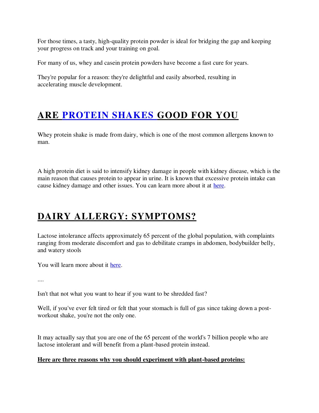 PPT Protein Shakes Side Effects, Causes and Possible Solutions PowerPoint Presentation ID