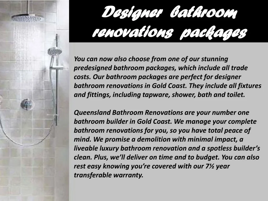 PPT - Mordern Bathroom Renovation On Finance PowerPoint Presentation ...