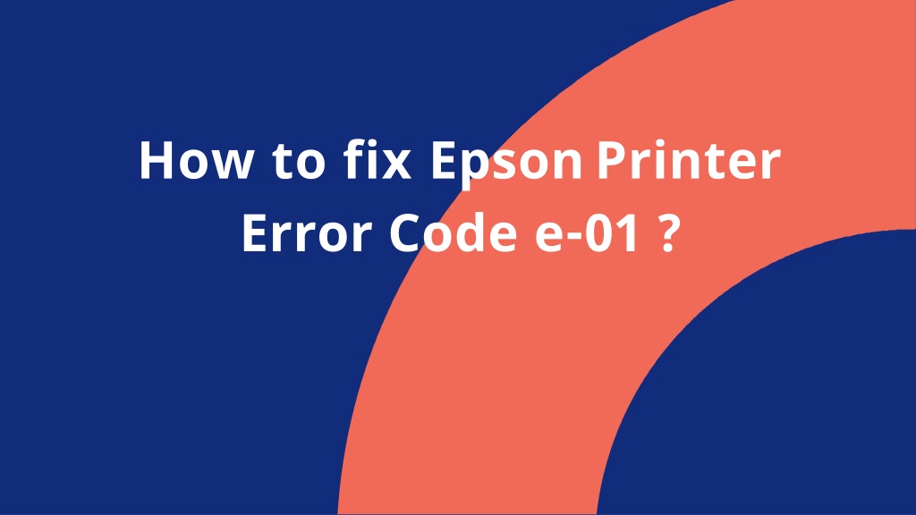 PPT How to Fix Epson printer error code 0x9a? PowerPoint Presentation ID10452108