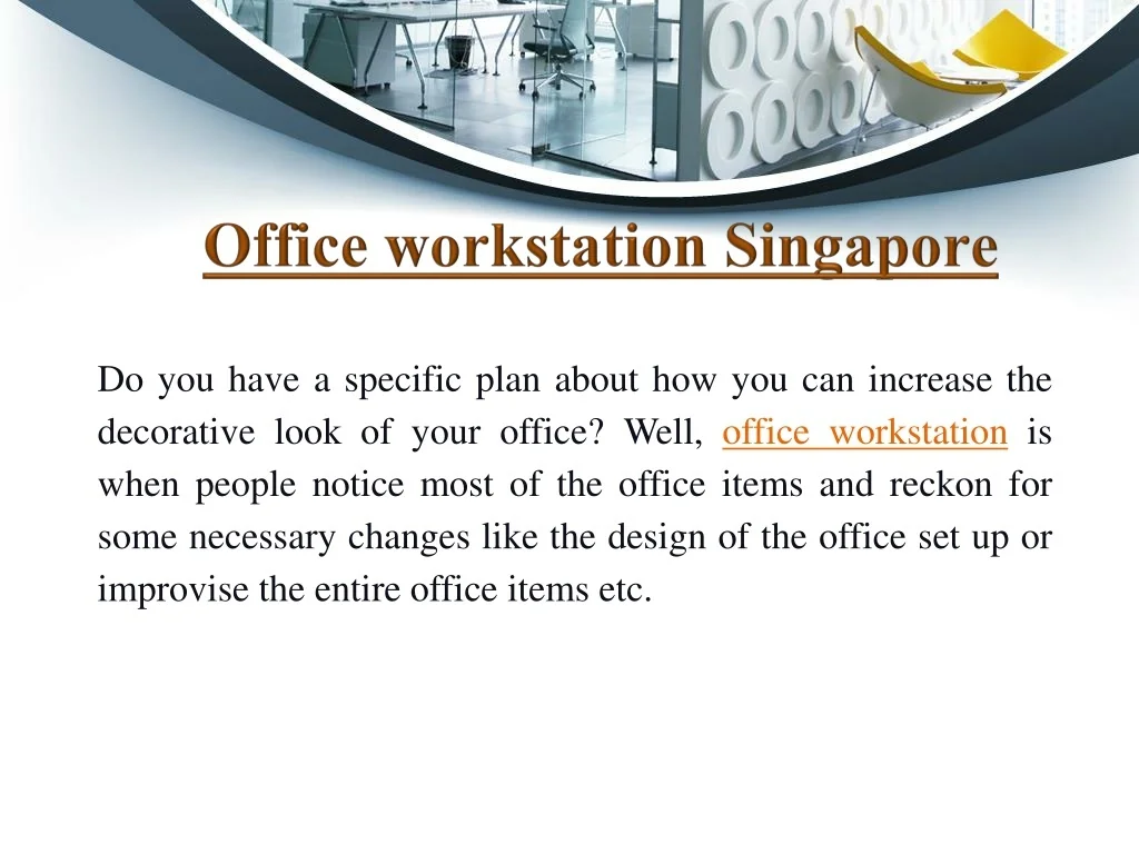 PPT - Buy Office Chair and Table Online in Singapore PowerPoint ...