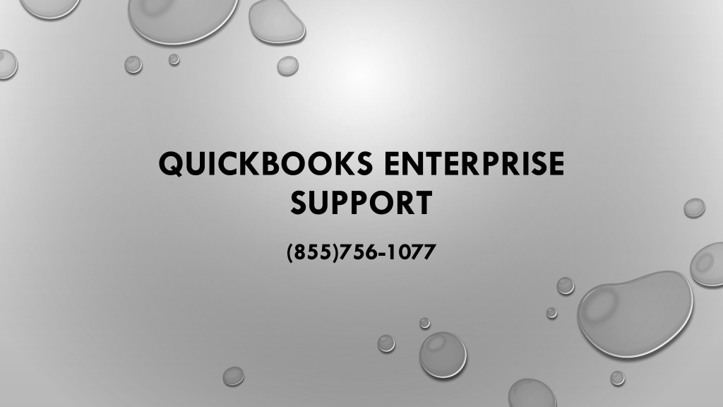 PPT QuickBooks Enterprise Support PowerPoint Presentation, free