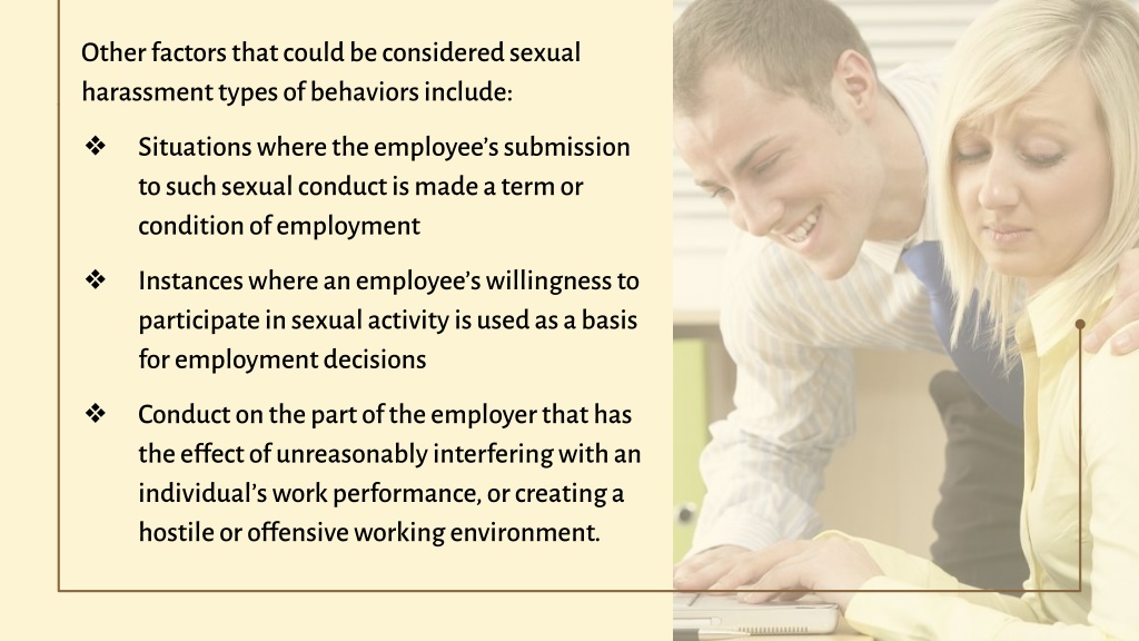 Ppt Understanding Sexual Harassment Behaviors In The Los Angeles Workplace Powerpoint 0895