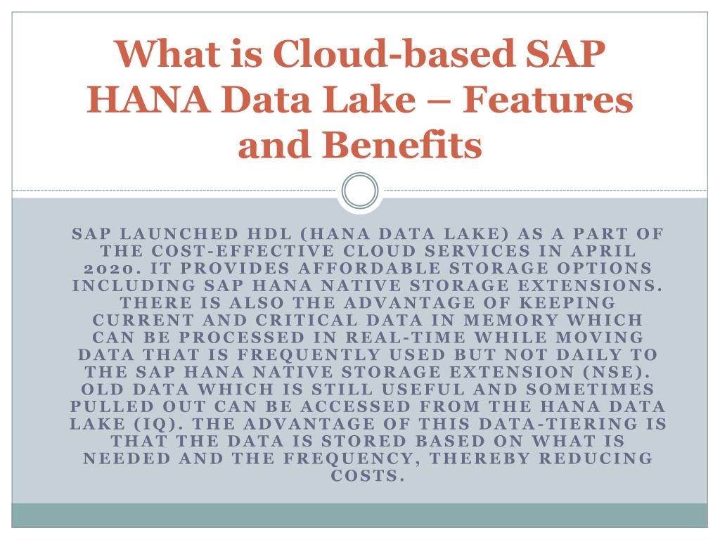 PPT - SAP data lake PowerPoint Presentation, free download - ID:10476461