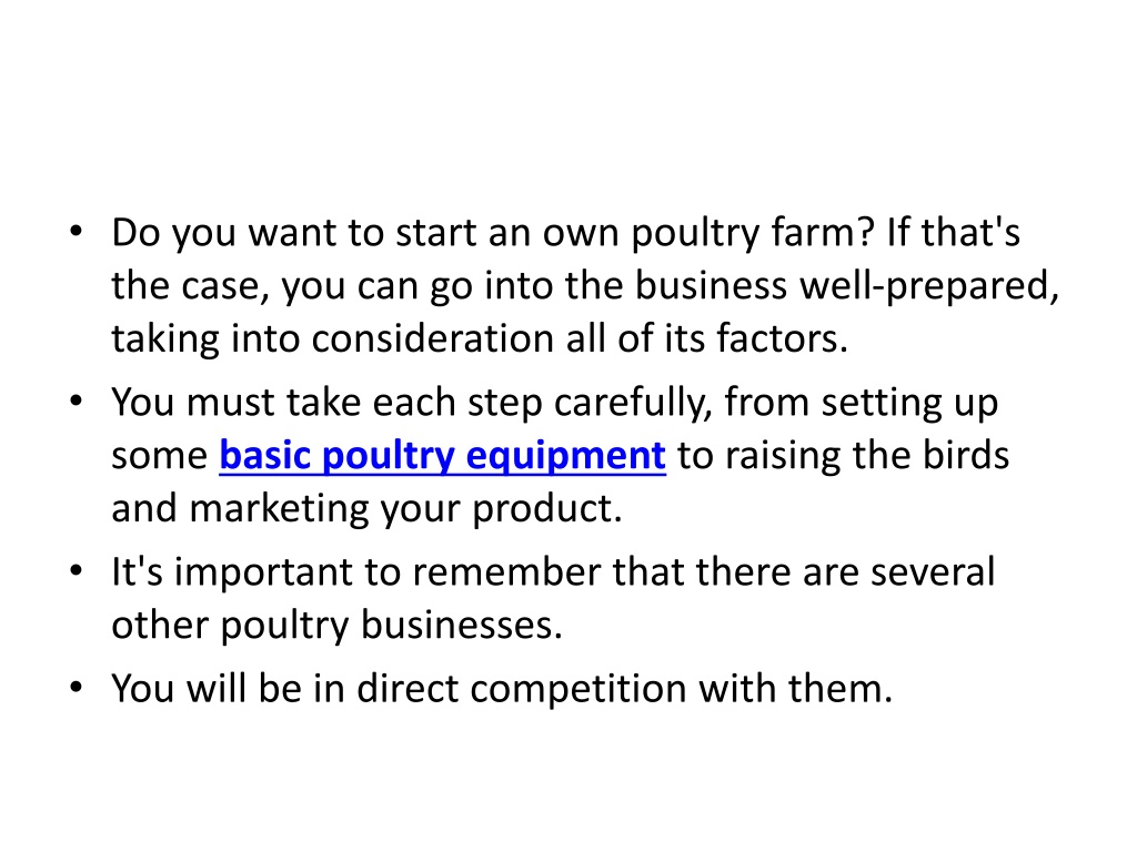 poultry farm business plan in india