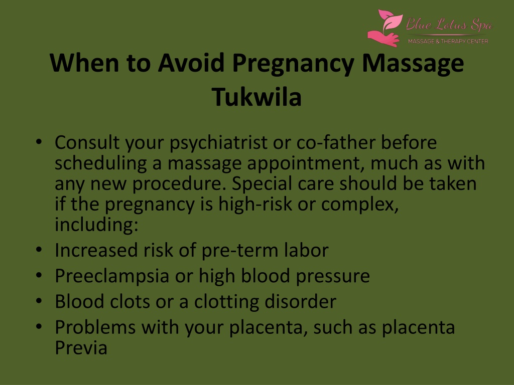 Ppt Pregnancy Massage Tukwila Wa Powerpoint Presentation Free