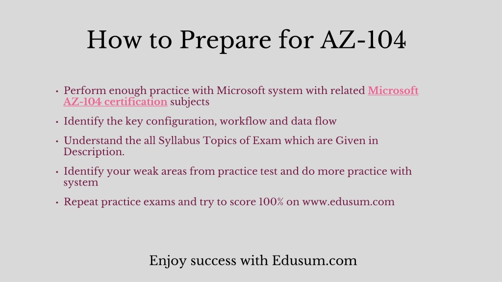 Popular AZ-104 Exams