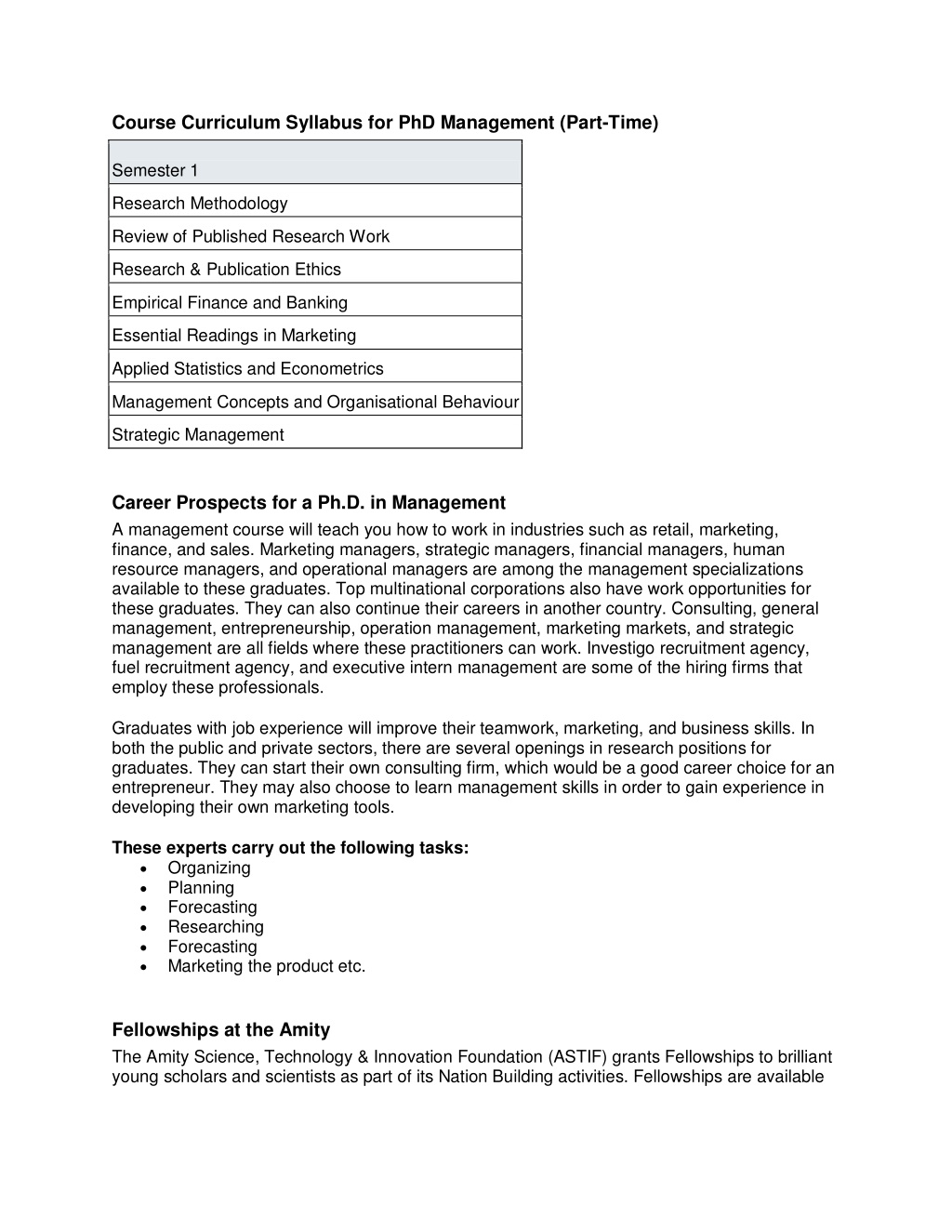 phd management course