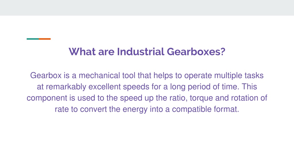 Ppt Different Types Of Industrial Gearboxes Powerpoint Presentation