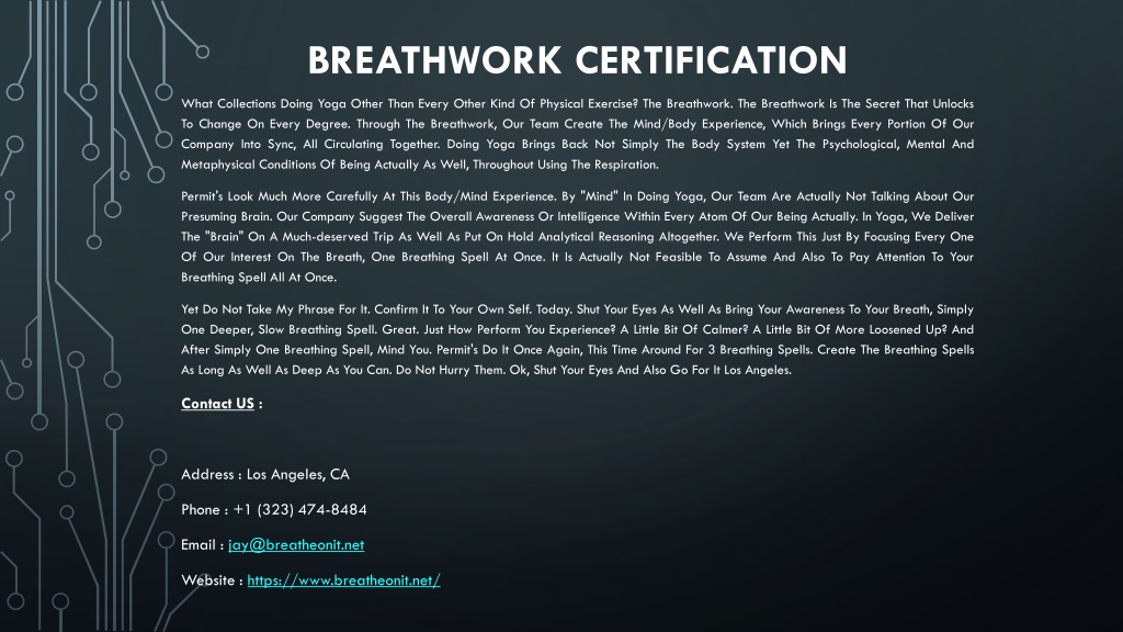 PPT Breathwork Benefits PowerPoint Presentation free download ID