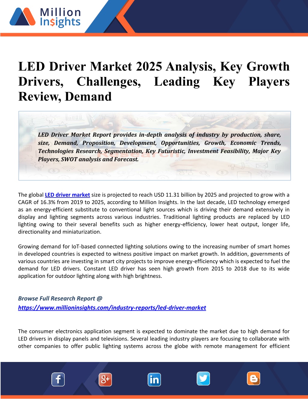 PPT LED Driver Market Application, Share, Growth, Trends 2025