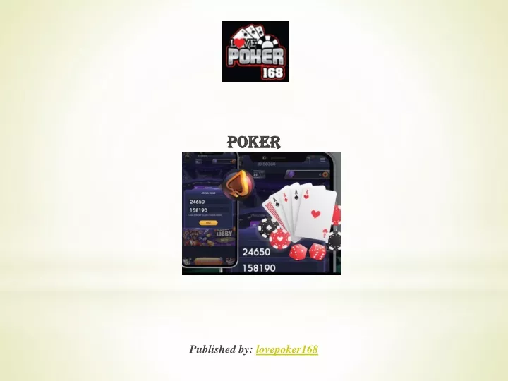 poker published by lovepoker168 n.