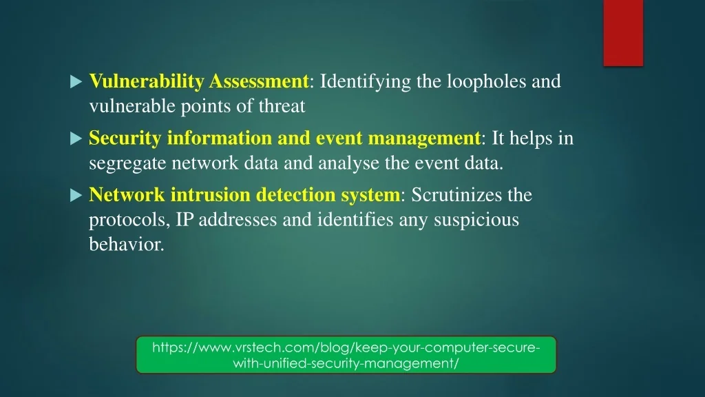 Identifying Vulnerabilities Activity PPT - Know the Facilities of UTM Solutions Dubai PowerPoint ...