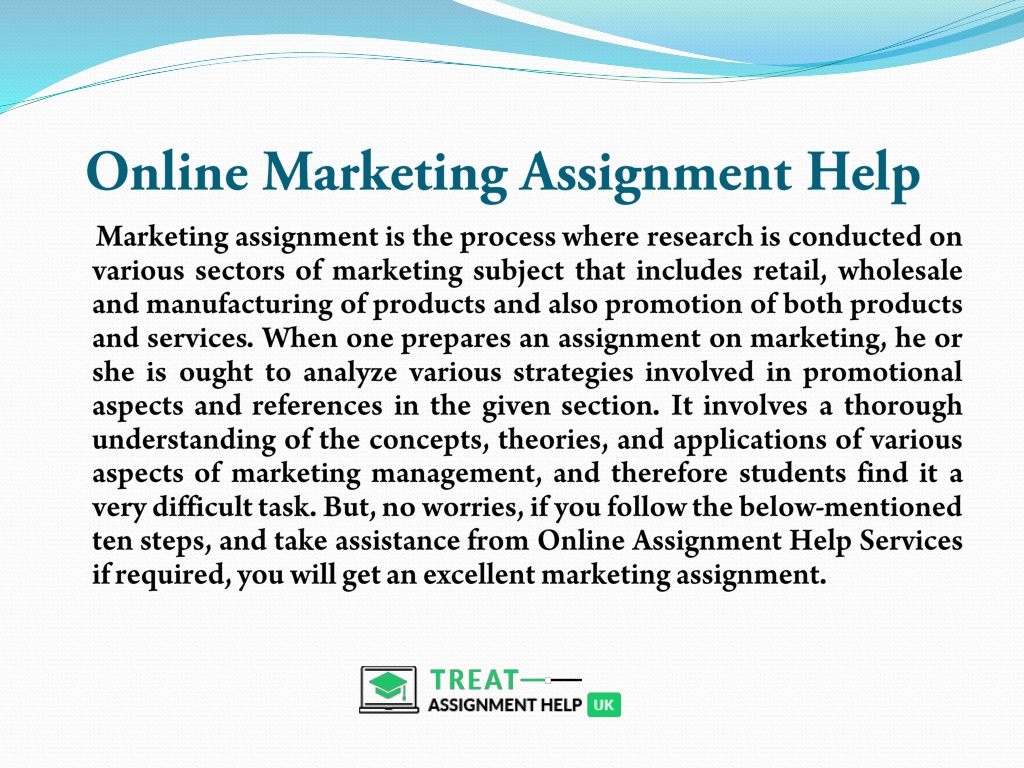 online marketing assignment