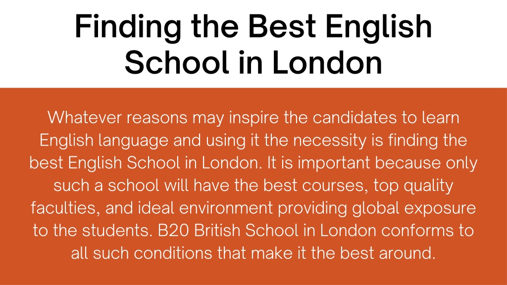 PPT - B20 British School Fulfills The Criteria Of The Best English ...