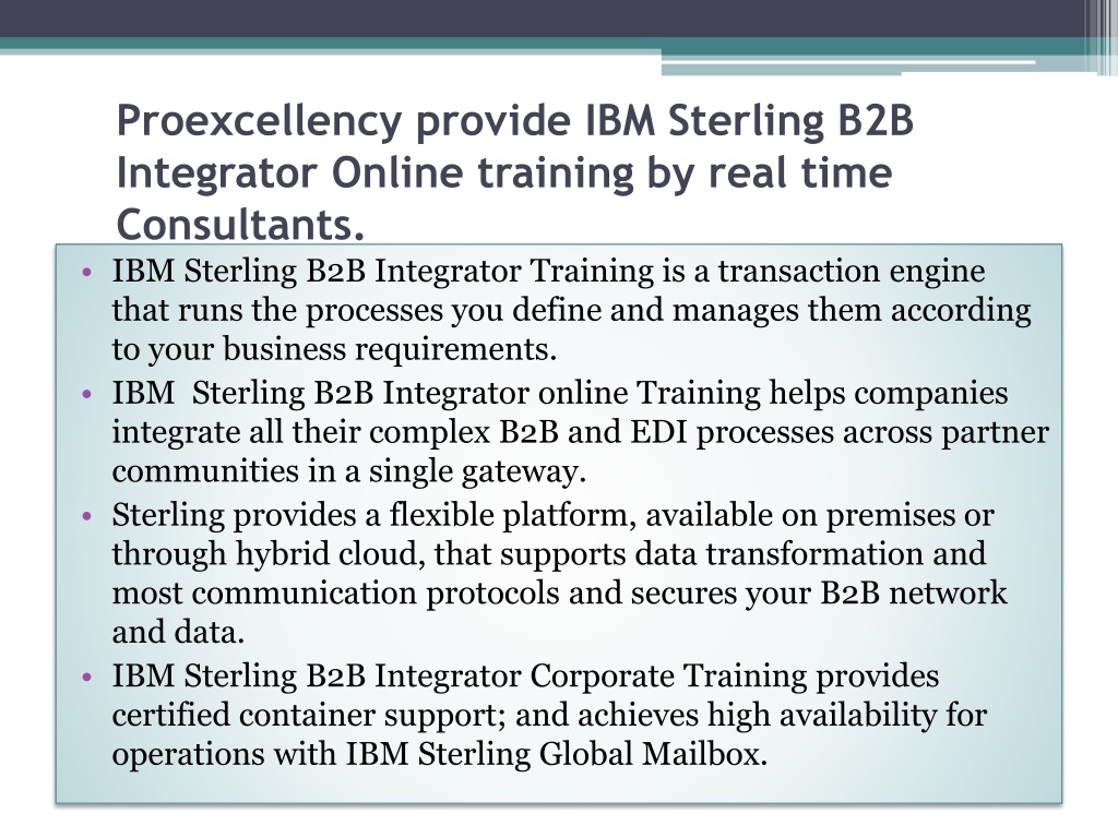 PPT - IBM Sterling B2B Integrator Online Training PowerPoint ...