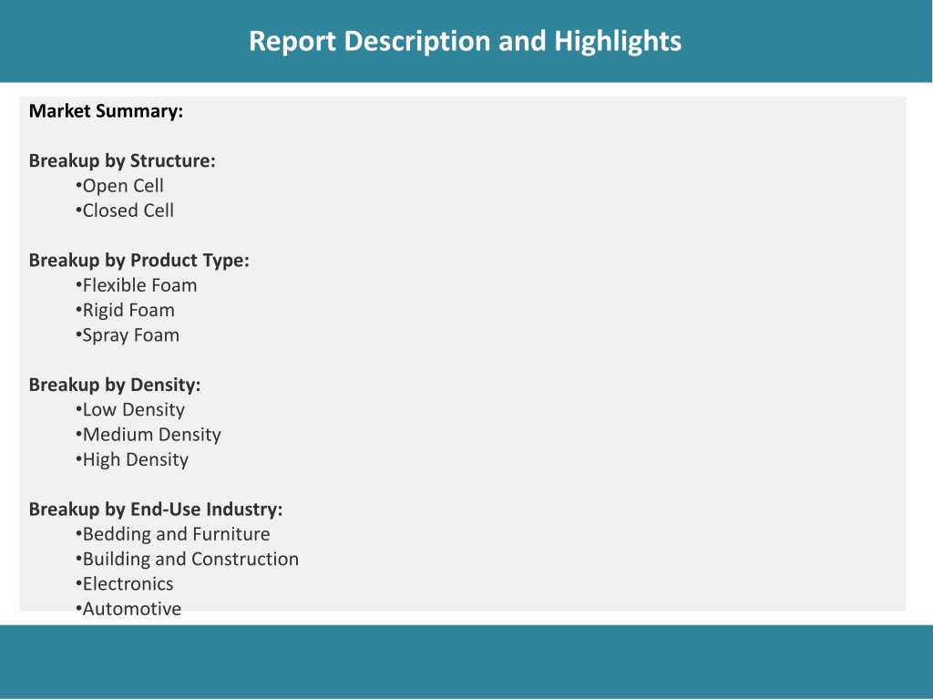 PPT - Polyurethane (PU) Foam Market PDF: Size, Share, Trends, Analysis ...