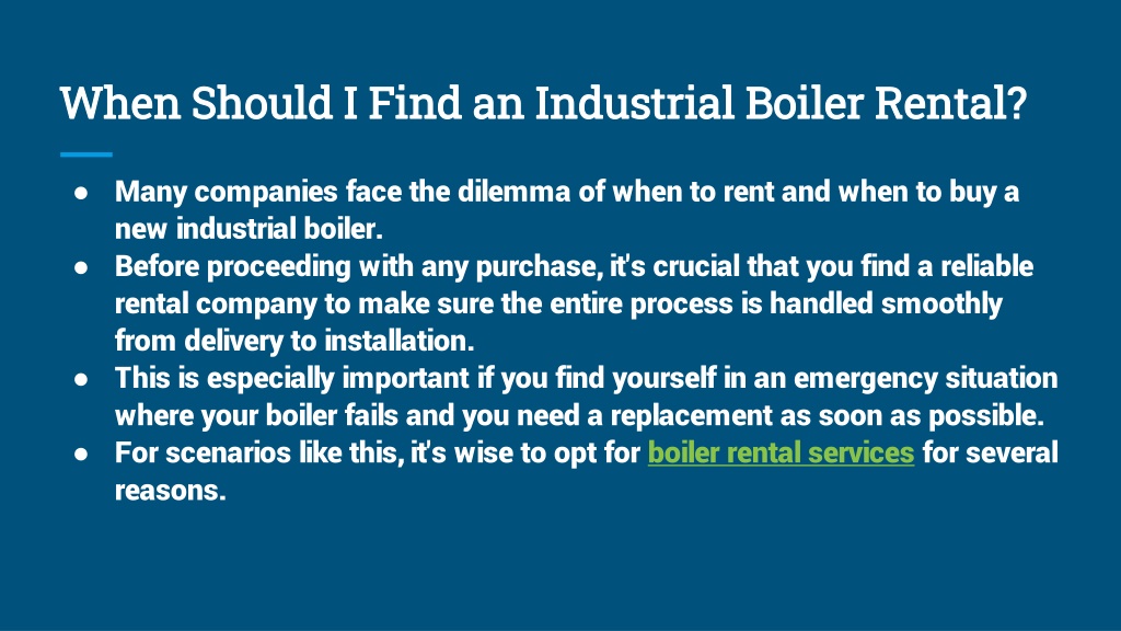 PPT - What You Need To Know About Industrial Boiler Rental PowerPoint ...