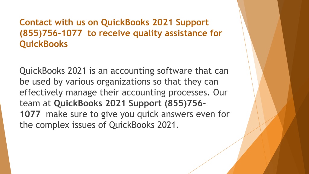 PPT - QuickBooks 2021 Support PowerPoint Presentation, Free Download ...