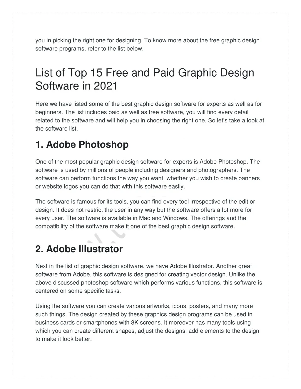 PPT - Top 15 Graphic Design Software for Designers in 2021 PowerPoint ...