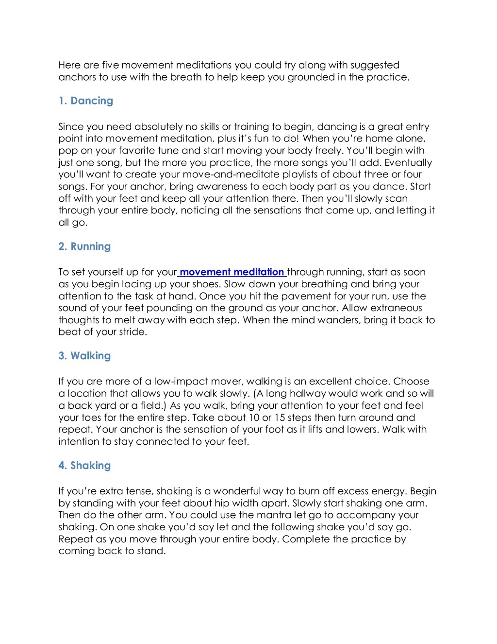 Movement Meditations Script PPT - 5 Movement Meditation Practices That’ll Work Your Body and Clear ...