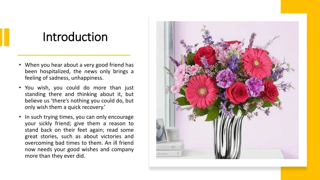 PPT - Tips to choose the right flowers for a ‘get well soon’ bouquet ...