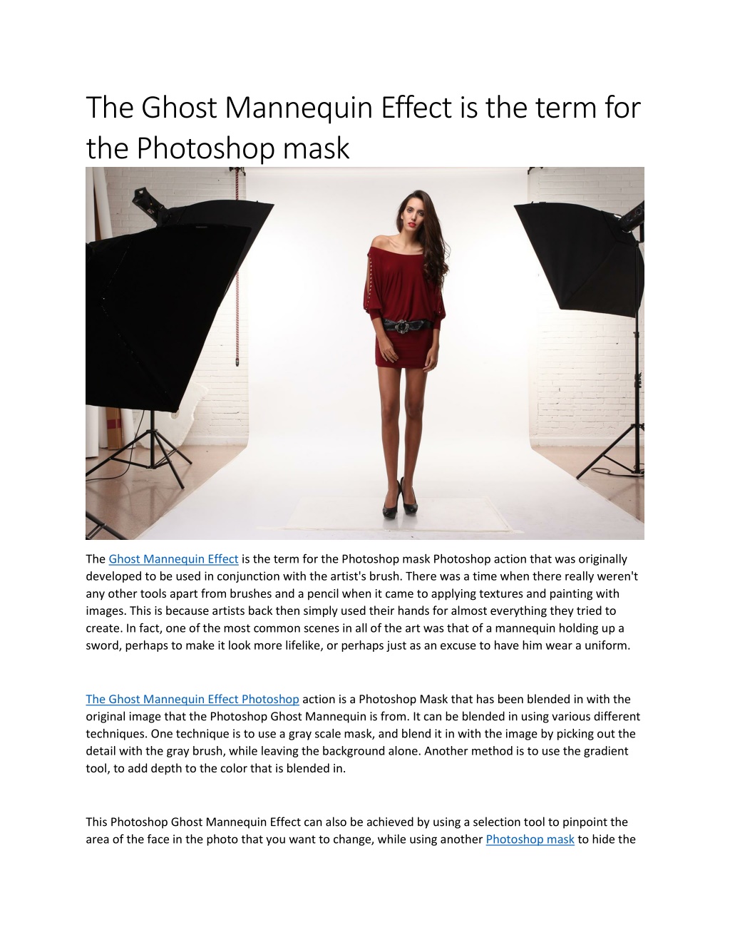 PPT The Ghost Mannequin Effect is the term for the mask
